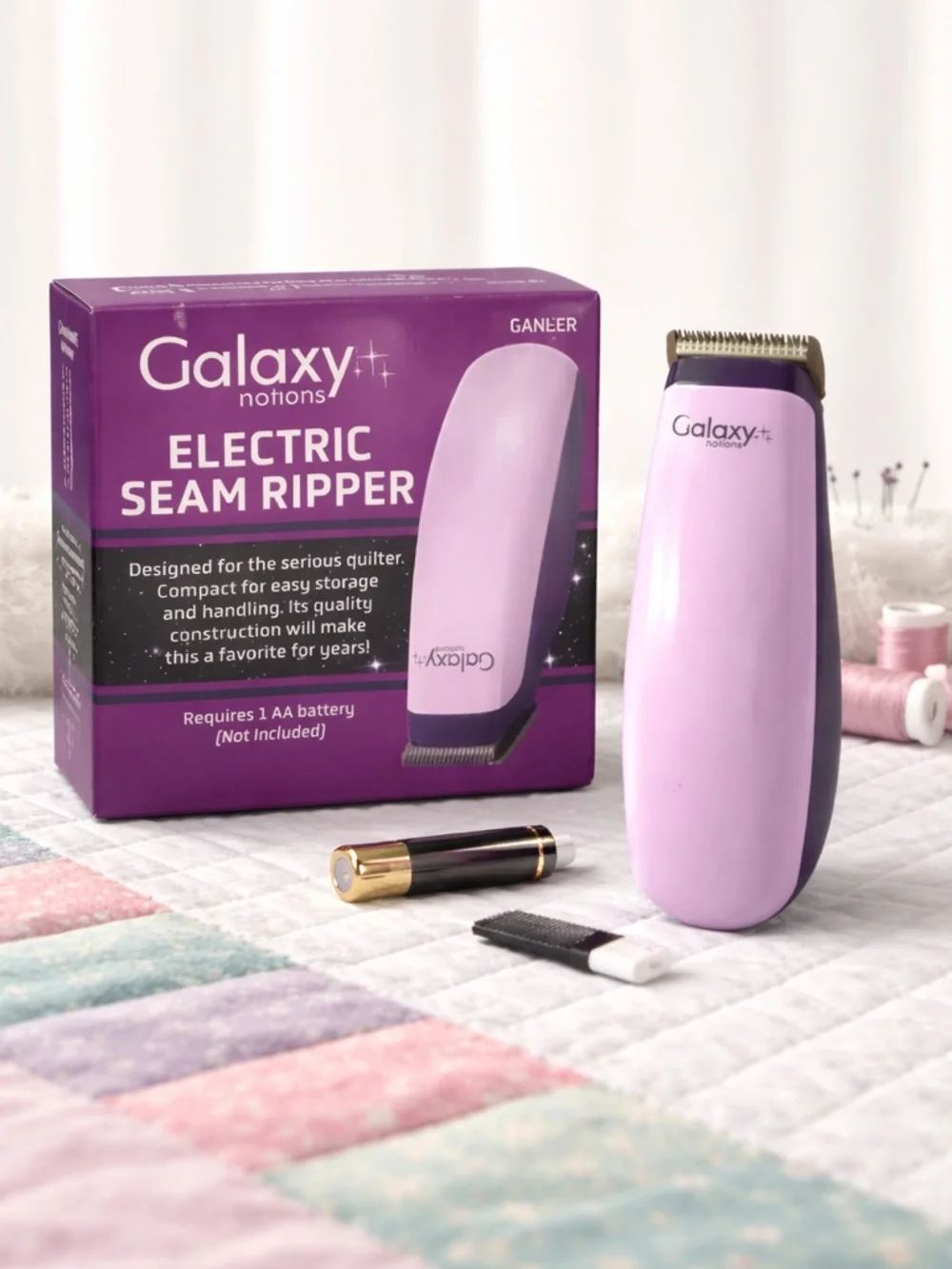 🌸 Galaxy Electric Seam Ripper - Light Purple - Picture 1 of 9